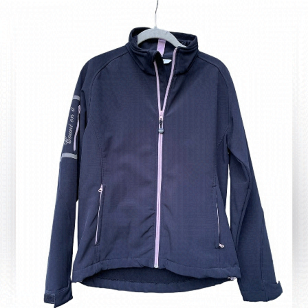 WOMEN’S Golf softshell Jacket Navy and Pink size M by Abacus